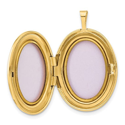 Sterling Silver and Gold-plated Forever Man and Woman Oval Locket