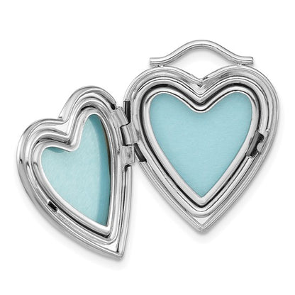 Sterling Silver and Gold-Plated 20mm Double Heart Locket