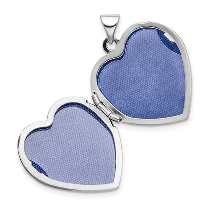 Sterling Silver Rhodium-plated with Gold-plating Heart Locket