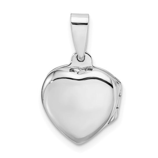 Sterling Silver Polished 13mm Heart Locket