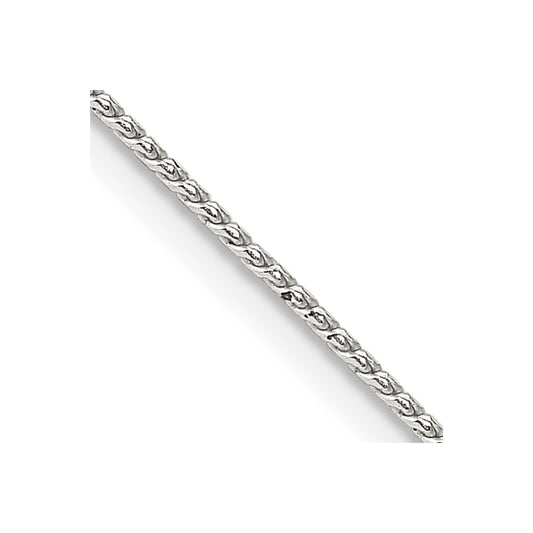 Sterling Silver .95mm Round Franco Chain w/4in ext.