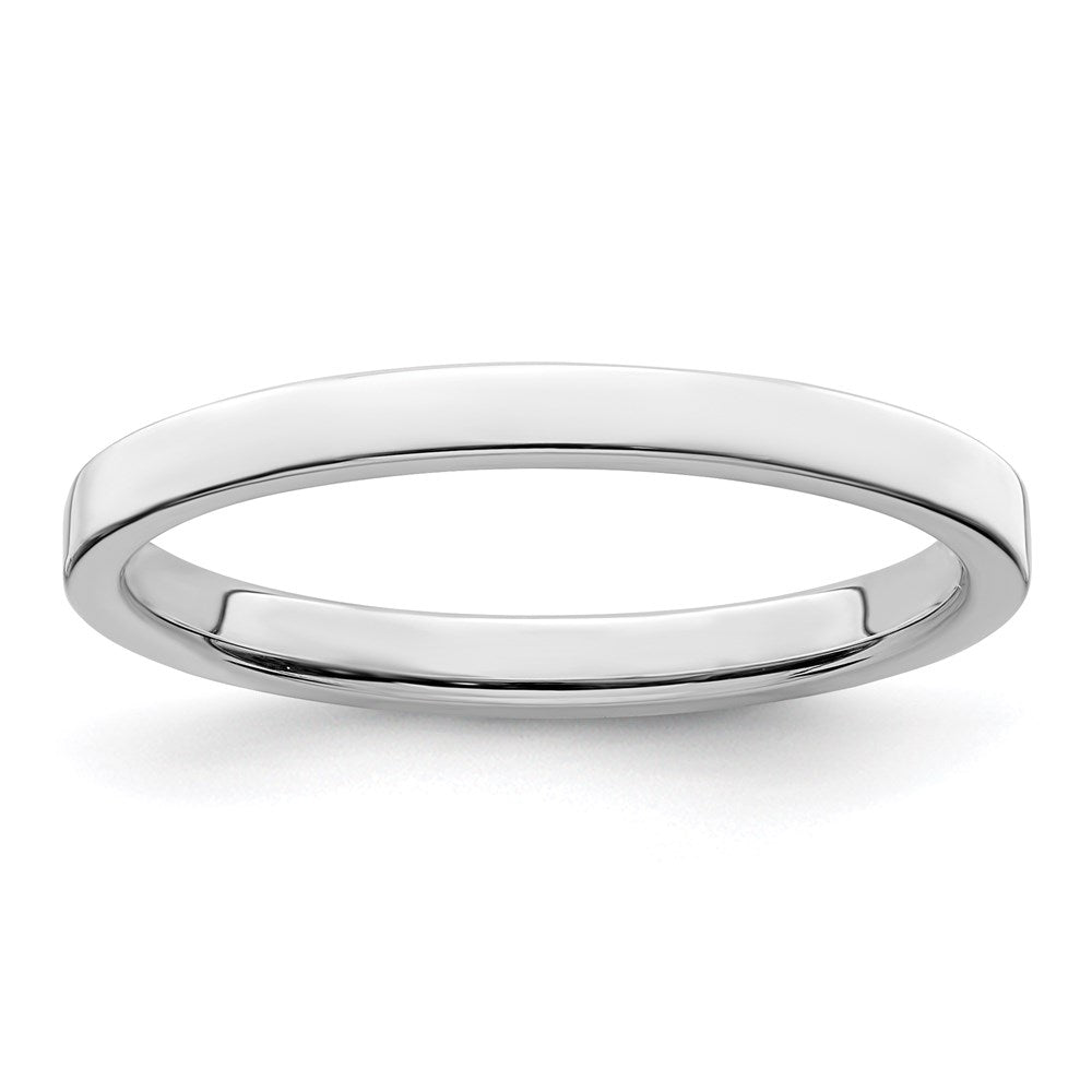 Sterling Silver 2mm Flat Size 9.5 Band