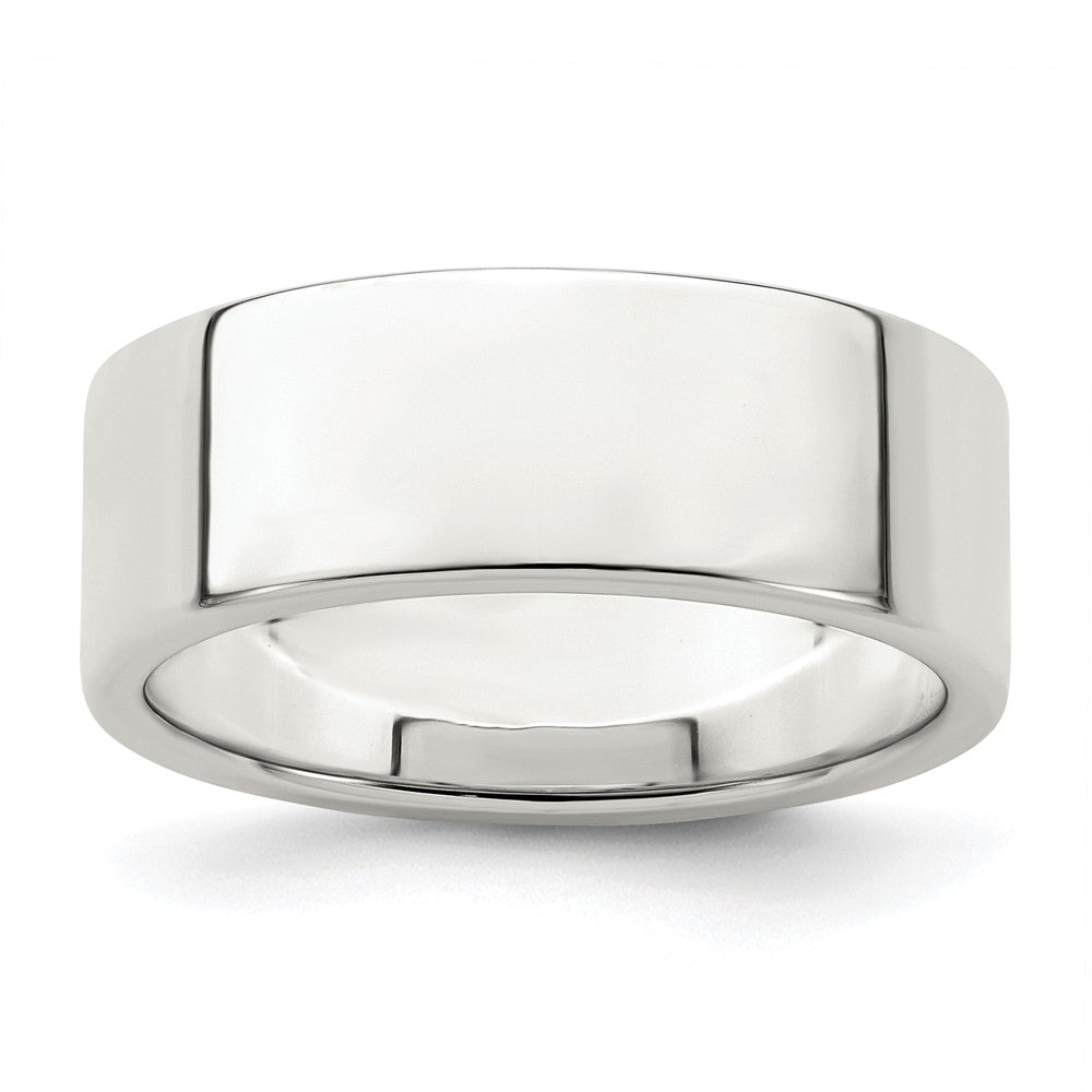 Sterling Silver 7mm Flat Size 8 Band