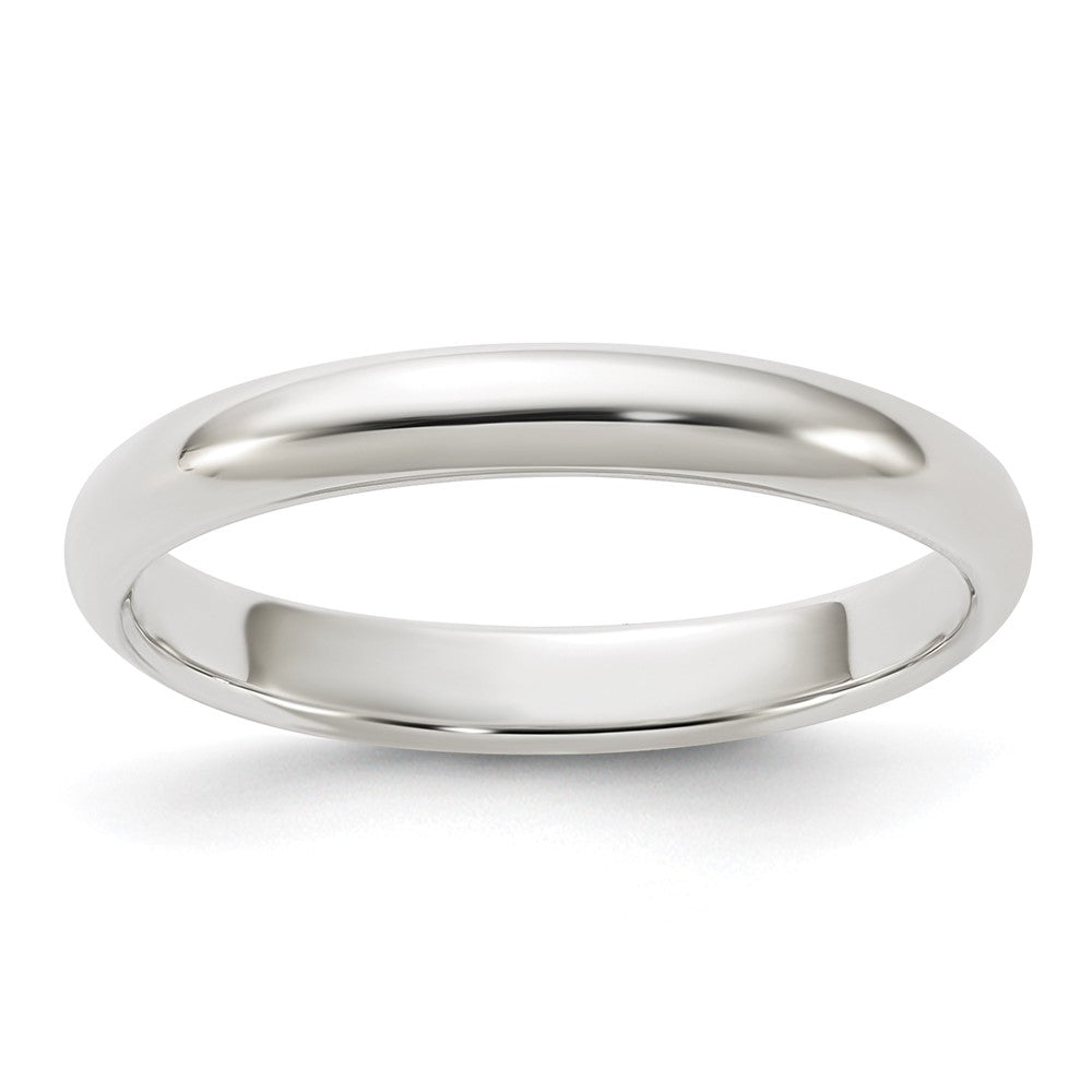 Sterling Silver 3mm Half-Round Size 12 Band