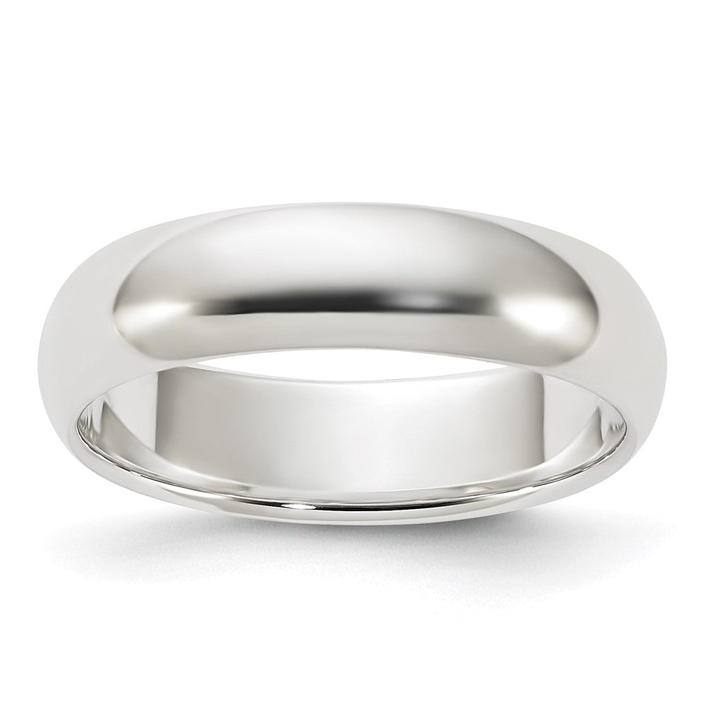 Sterling Silver 5mm Half-Round Size 4.5 Band