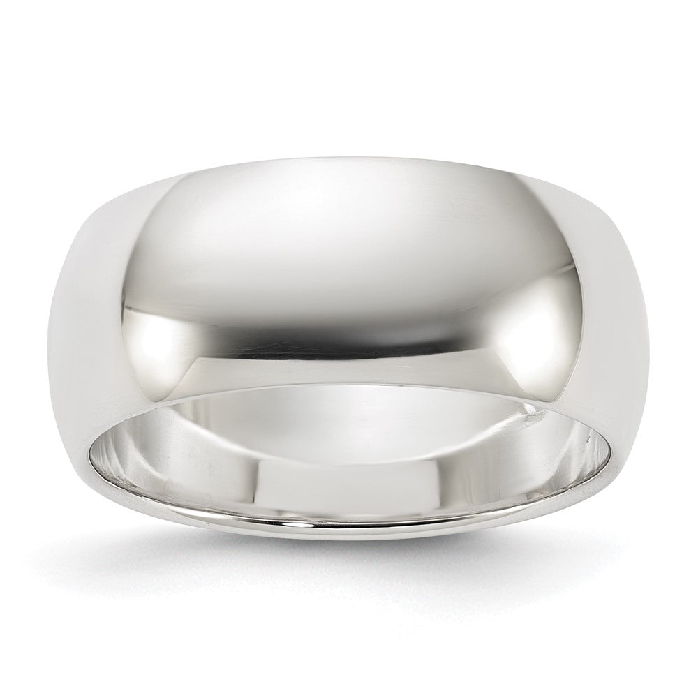 Sterling Silver 8mm Half-Round Size 5.5 Band