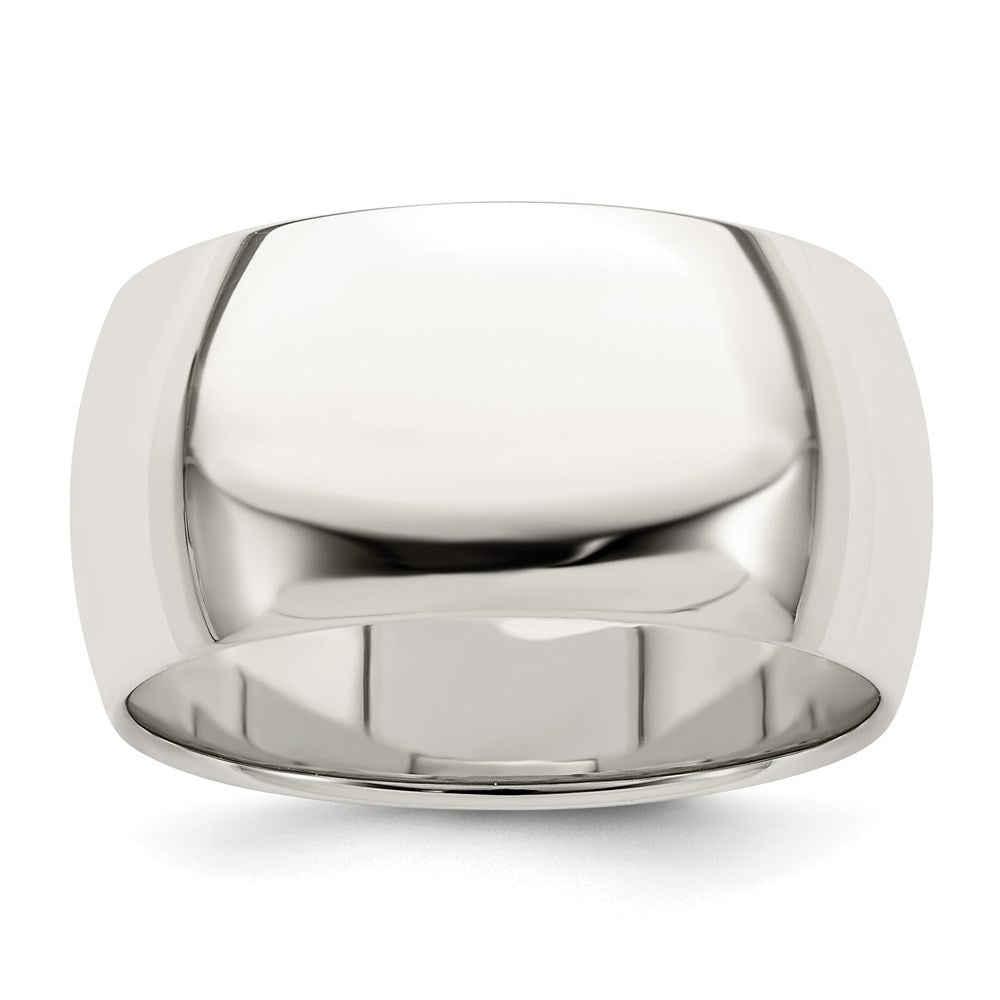 Sterling Silver 10mm Half Round Size 10.5 Band
