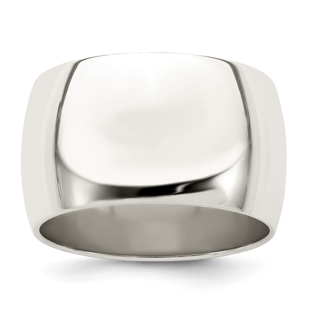 Sterling Silver 12mm Half Round Size 11 Band