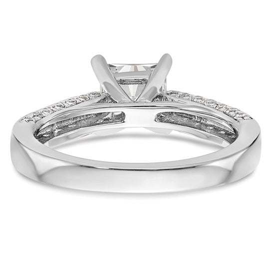 14K White Gold Diamond Semi-Mount Engagement Ring