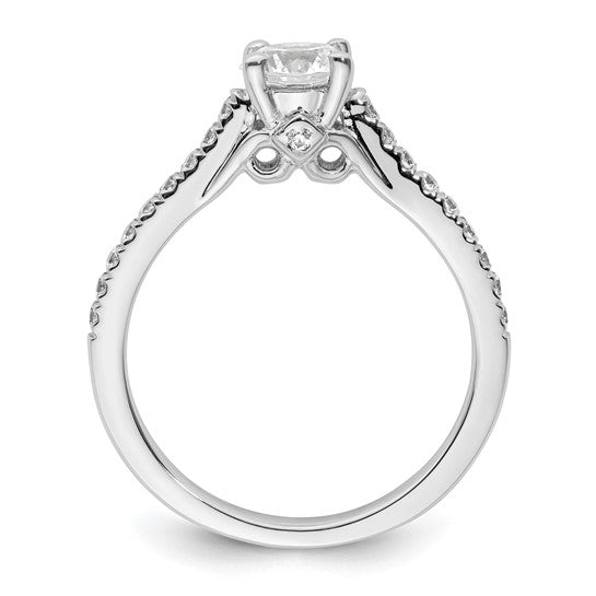 14K White Gold Lab Grown Diamond Semi-Mount Engagement Ring