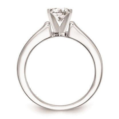 14K White Gold Peg Set 1/4 carat Channel-set Diamond Semi-mount Engagement Ring