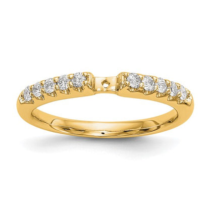 14K Gold Lab Grown Diamond VS/SI GH, Peg Set Semi-mount Eng Ring