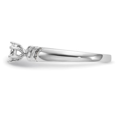 10K White Gold Complete Diamond Trio Engagement Ring