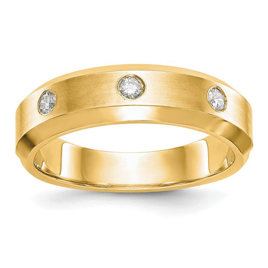 True Origin 14K Men's 1/6 carat Lab Grown Diamond VS/SI D E F Band