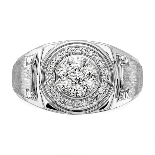 14K White Gold Lab Grown Diamond VS/SI GH, Men's Ring