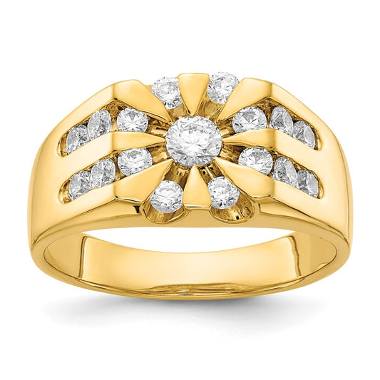 14k AA Diamond men's ring
