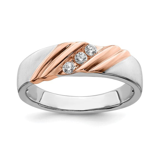 14k Diamond Mens Ring