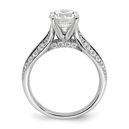 14K White Gold Lab Grown Diamond VS/SI GH, Semi-mount Engagement Rin