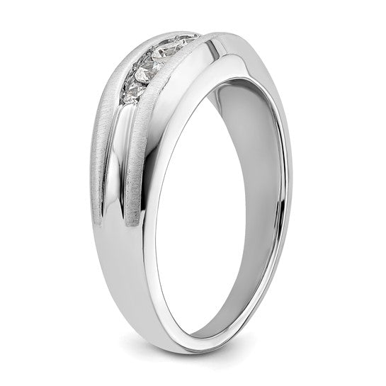 14K White Gold Lab Grown Diamond VS/SI GH, Men's Ring