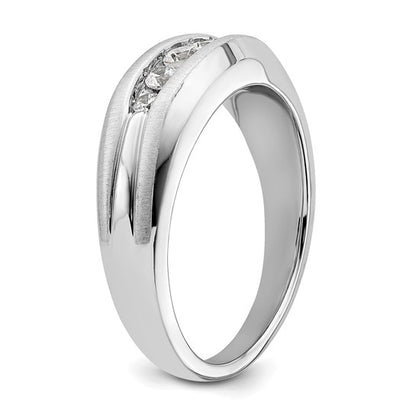 14K White Gold Lab Grown Diamond VS/SI GH, Men's Ring