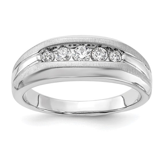 14K White Gold Lab Grown Diamond VS/SI GH, Men's Ring