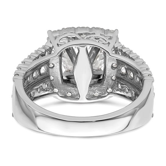 14K White Gold Lab Grown Diamond VS/SI GH, Semi-mount Engagement Rin