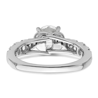 14K White Gold Lab Grown Diamond VS/SI GH, Semi-mount Engagement Rin