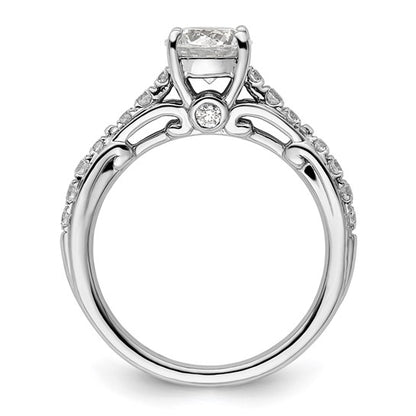 14K White Gold Lab Grown Diamond VS/SI GH, Semi-mount Engagement Rin