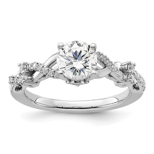 14K White Gold Lab Grown Diamond VS/SI GH, Semi-mount Engagement Rin