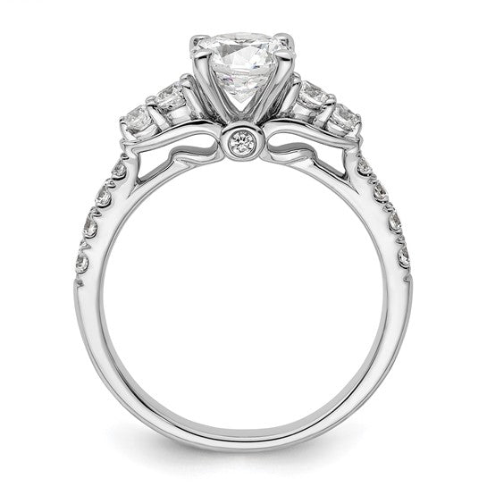 14K White Gold Lab Grown Diamond VS/SI GH, Semi-mount Engagement Rin