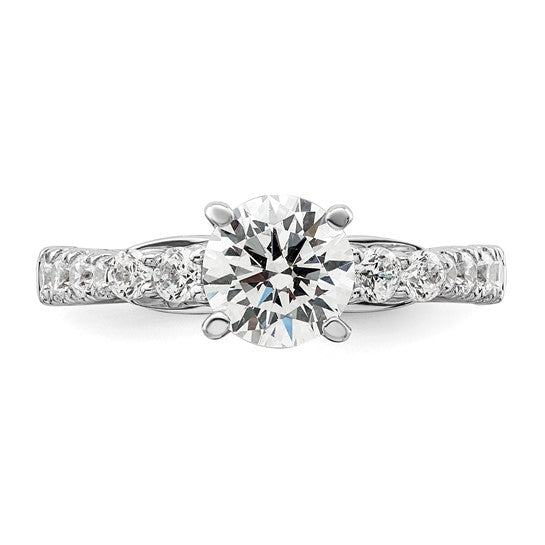 14K White Gold Lab Grown Diamond VS/SI GH, Semi-mount Engagement Rin