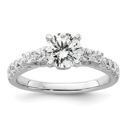 14K White Gold Lab Grown Diamond VS/SI GH, Semi-mount Engagement Rin