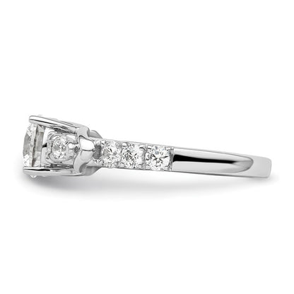 14K White Gold Lab Grown Diamond VS/SI GH, Semi-mount Engagement Rin