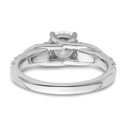 14K White Gold Lab Grown Diamond VS/SI GH, Semi-mount Engagement Rin