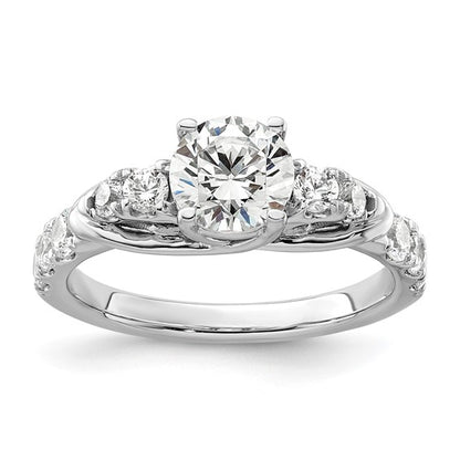 14K White Gold Lab Grown Diamond VS/SI GH, Semi-mount Engagement Rin