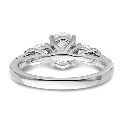 14K White Gold Lab Grown Diamond VS/SI GH, Semi-mount Engagement Rin