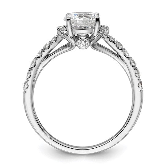 14K White Gold Lab Grown Diamond VS/SI GH, Semi-mount Engagement Rin