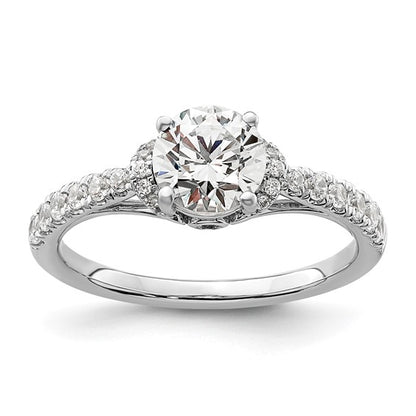 14K White Gold Lab Grown Diamond VS/SI GH, Semi-mount Engagement Rin