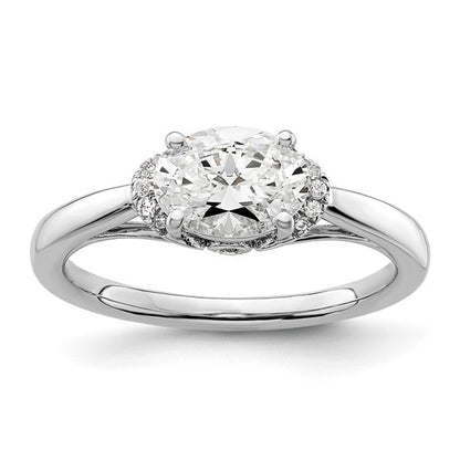 14K White Gold Lab Grown Diamond VS/SI GH, Semi-mount Engagement Rin