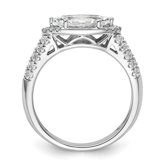 14K White Gold Lab Grown Diamond VS/SI GH, Semi-mount Engagement Rin