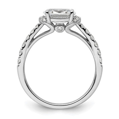 14K White Gold Lab Grown Diamond VS/SI GH, Semi-mount Engagement Rin