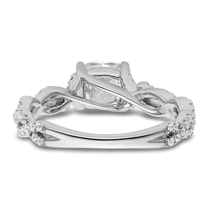 14K White Gold Lab Grown Diamond VS/SI GH, Semi-mount Engagement Rin