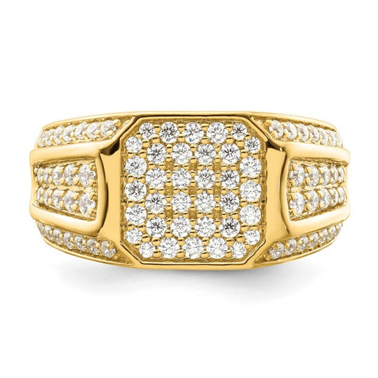 14K Lab Grown Diamond Men's Ring