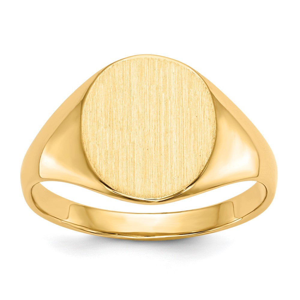 14k 9.5x11.0mm Open Back Signet Ring