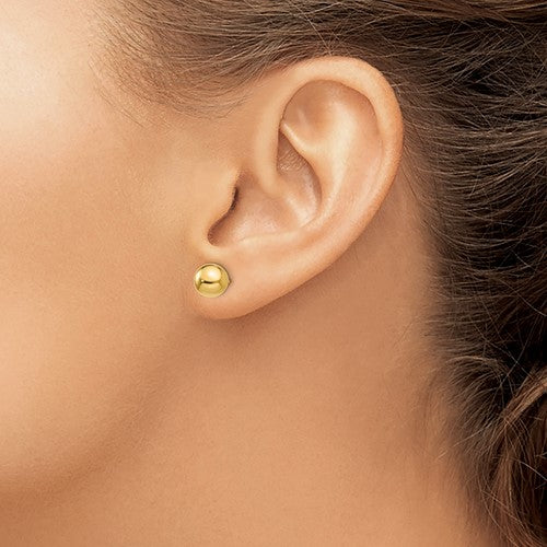 14k Madi K Polished 7mm Ball Post Earrings