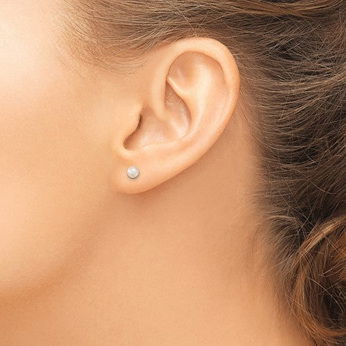 14k Madi K Ball, CZ and Freshwater Cultured Pearl 3 Pair Earring Set