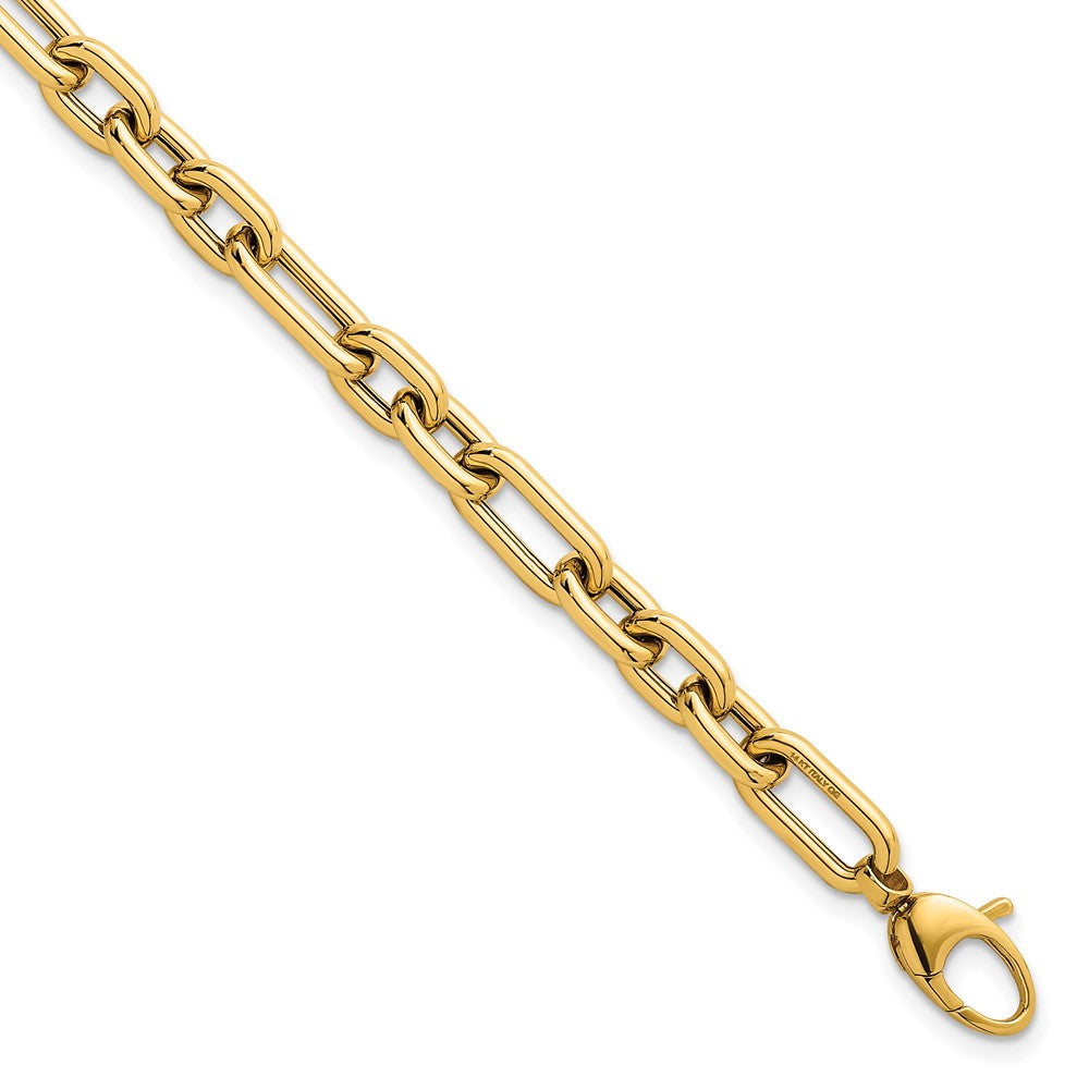 14k Polished Fancy Open Link w/ .5in ext. Bracelet