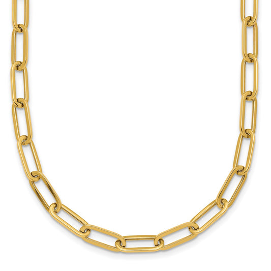 14k Polished Paper Clip Link 4.75mm Necklace