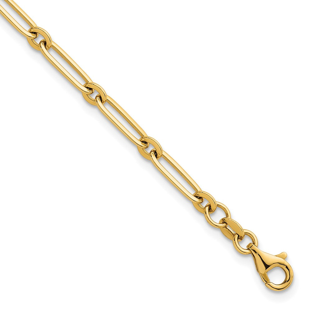 14k Polished Paperclip Link 3.75mm Bracelet
