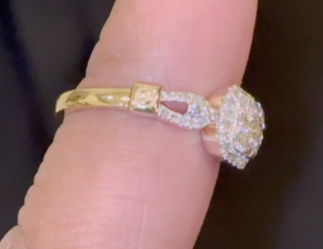 10K SOLID YELLOW GOLD .75 CARAT REAL DIAMOND WOMEN BRIDAL WEDDING ENGAGEMENT RING